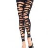 Leg Avenue Accessories Tattered Footless Tights