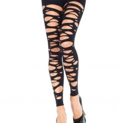 Leg Avenue Accessories Tattered Footless Tights