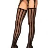 Leg Avenue Vertical Stripe Thigh Highs Gals