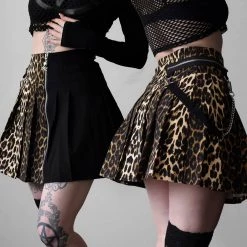 KillStar Gals Savage Leopard Mini Skirt