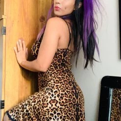 Sourpuss Leopard Print Slip Dress