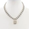 Funk Plus Silver Lock & Key Necklace Gals