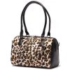Lux De Ville Accessories Black & Leopard Large Valentine Tote