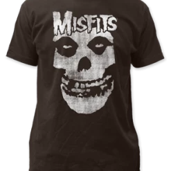 Band Merchandise Guys Misfits Distressed Logo Shirt