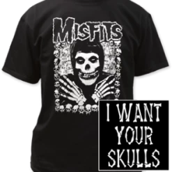 Band Merchandise Guys Misfits I Want Your Skull Band Shirt