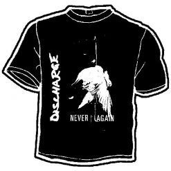 Band Merchandise Discharge Never Again Band Shirt Guys