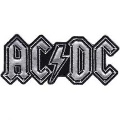 Band Merchandise AC/DC Chrome Logo Patch Patches