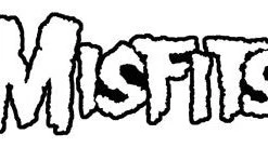 Band Merchandise Patches Misfits White Logo Patch