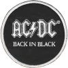 Band Merchandise Patches AC/DC Back In Black Round Patch