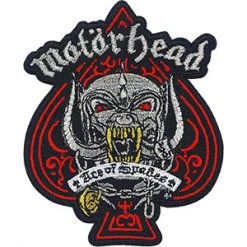 Band Merchandise Motorhead Metallic Ace Of Spades Patch Patches