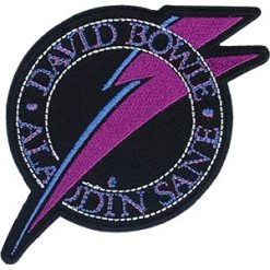 Band Merchandise David Bowie Aladdin Bolt Patch