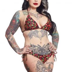 Sourpuss Hot Pink Leopard Print String Bikini (Only MEDIUM Left!) 7 Sourpuss Hot Pink Leopard Print String Bikini (Only MEDIUM Left!)