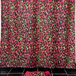 Sourpuss Pink Leopard Cat Bath Mat Rug Housewares