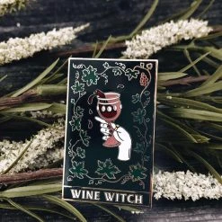 The Pretty Cult Wine Witch Enamel Pin