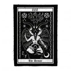 Too Fast The Demon Tarot Card Cloth Patch