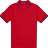 Fred Perry Polo Siren Red / Midnight Blue Guys