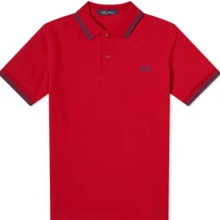 Fred Perry Polo Siren Red / Midnight Blue Guys