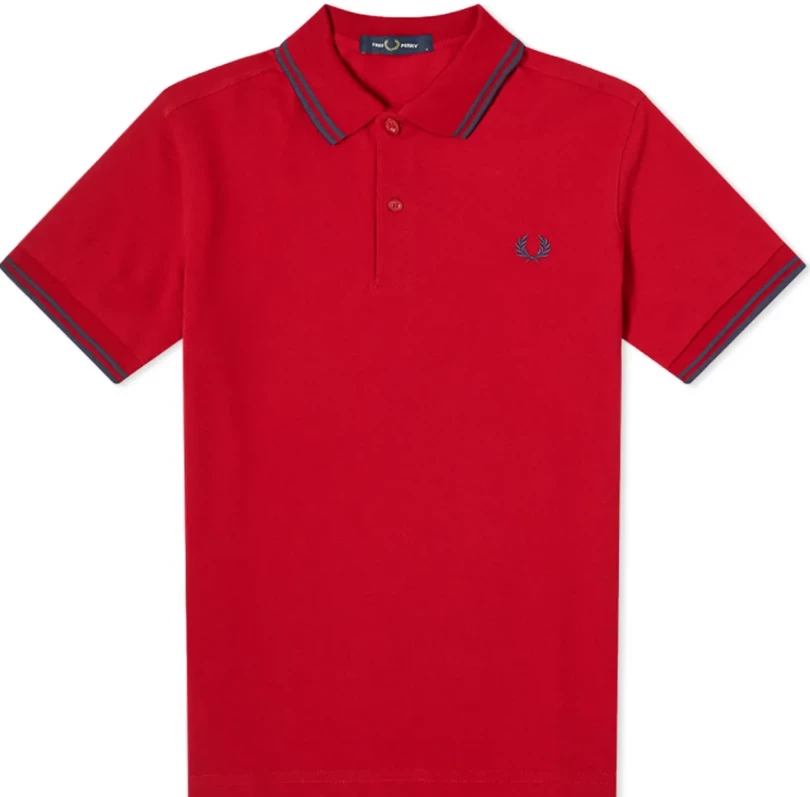 Fred Perry Polo Siren Red / Midnight Blue Guys 3 Fred Perry Polo Siren Red / Midnight Blue Guys