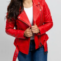 Other Red Fire Womens Leather Jacket