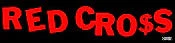 Band Merchandise Stickers Red Cross Long Logo Sticker