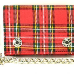 Funk Plus Red Plaid Chain Wallet