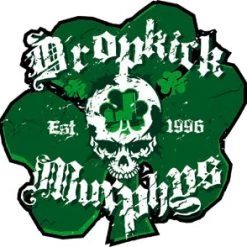 Band Merchandise Stickers Dropkick Murphys Sham Skull Sticker