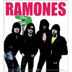 Band Merchandise Stickers Ramones 53rd & 3rd Sticker