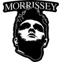 Band Merchandise Morrissey B&W Face Sticker