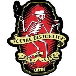 Band Merchandise Stickers Social Distortion Por Vida Sticker