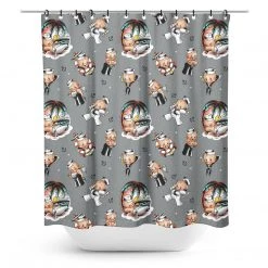 Sourpuss Sailor Baby Shower Curtain Housewares