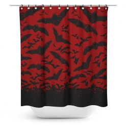 Sourpuss Spooksville Bats Shower Curtain