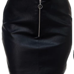 DeadRockers Gals Maven Faux Leather Skirt