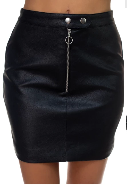 DeadRockers Gals Maven Faux Leather Skirt 3 DeadRockers Gals Maven Faux Leather Skirt