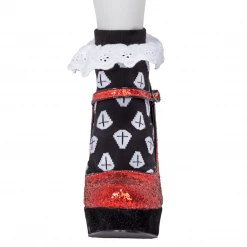 Too Fast Coffin Lace Trim Ankle Socks Gals