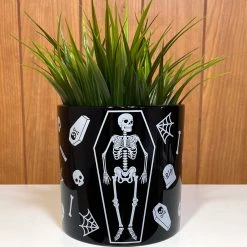 Sourpuss Skeleton Plant Holder Housewares
