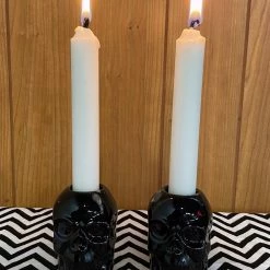Sourpuss Housewares Skull Candlestick Holders