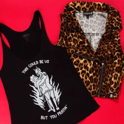 Sourpuss Leopard Studded Moto Vest 9 Sourpuss Leopard Studded Moto Vest