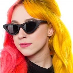 Sourpuss Leopard Tortoise Cat Eye Sunglasses Gals