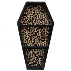 Sourpuss Leopard Print Coffin Shelf