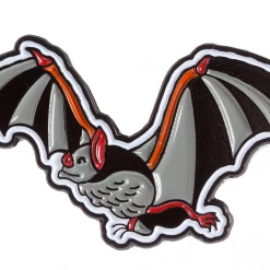 Sourpuss Flying Bat Enamel Pin Pins