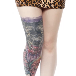 Sourpuss Leopard 5 Pocket Skirt