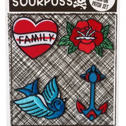 Sourpuss Tattoo Flash Lil Punks Patch Set