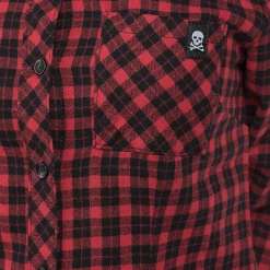 Sourpuss Gals Red & Black Flannel Top