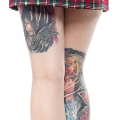 Sourpuss Gals Red Plaid 5 Pocket Skirt (Only XXL & XXXL Left!)