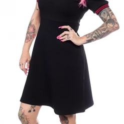 Sourpuss Gals Red Rose Polo Dress