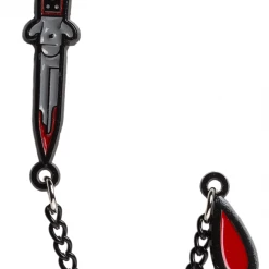 Sourpuss Pins Switchblade Chain Enamel Pin