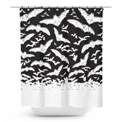 Sourpuss Spooksville Bats Shower Curtain