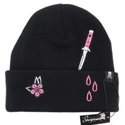 Sourpuss Stabby Switchblade Knit Beanie