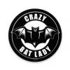 Sourpuss Crazy Bat Lady Sticker