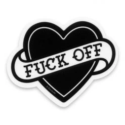 Sourpuss F*ck Off Heart Sticker Stickers